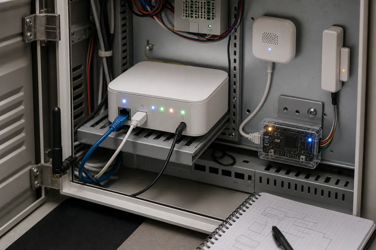 Tuya gateway deployment cabinet with sub-devices
