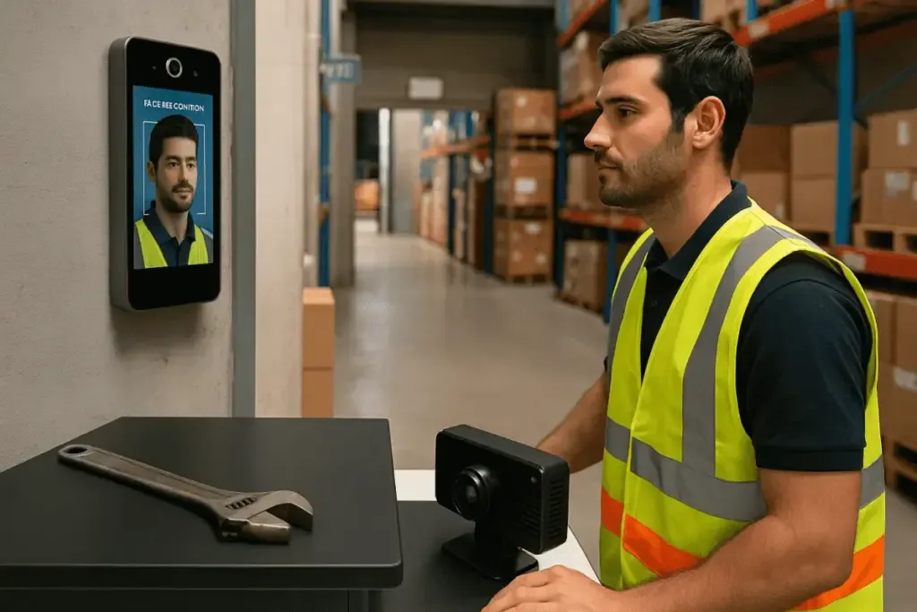 ai warehouse management system with AI camera object recognition and automation