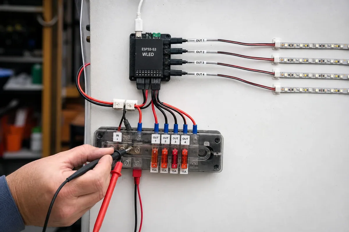 WLED high-density installation scene