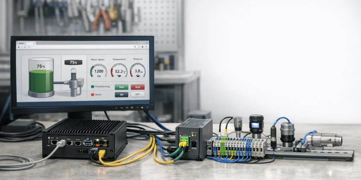 FUXA, Node-RED, and Modbus as an Open-Source SCADA Stack