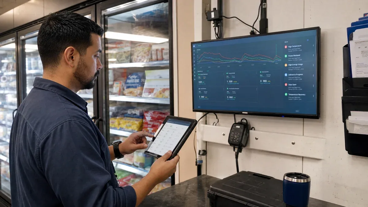 Freezer controller alert dashboard