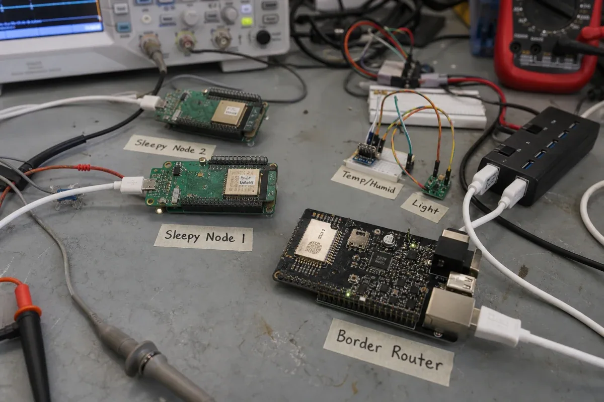 ESP32-C6 Thread Mesh lab setup
