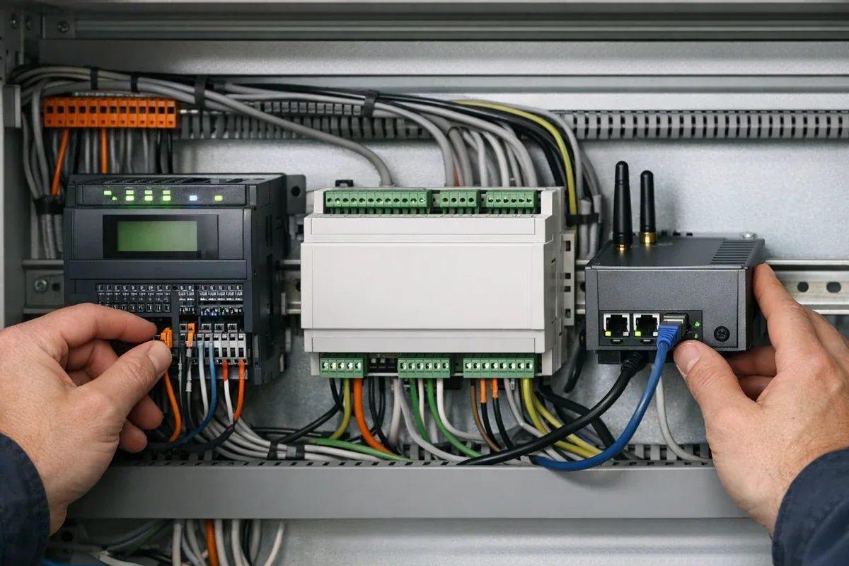 Physical relationship between industrial and building protocol choices