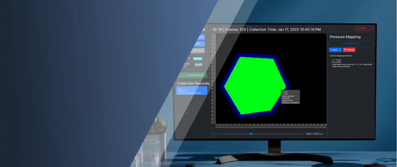 Resistive sensor array measurement and calibration application
