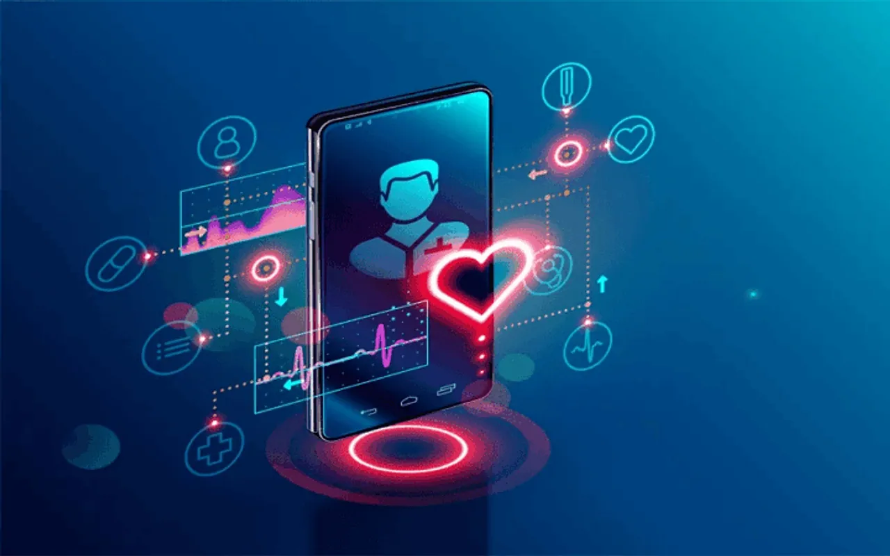 Healthcare professional using an AI-assisted medical knowledge and learning application
