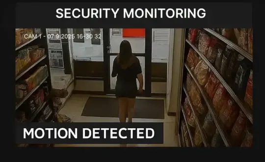 Retail security monitoring with camera event evidence