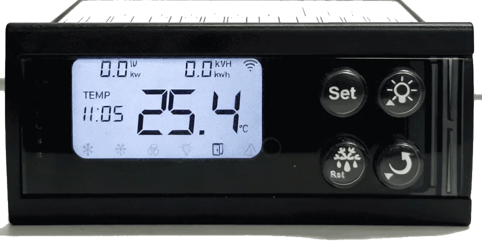 Smart refrigeration controller front panel detail