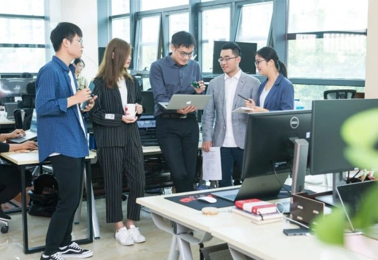 IoT engineering team planning a field project