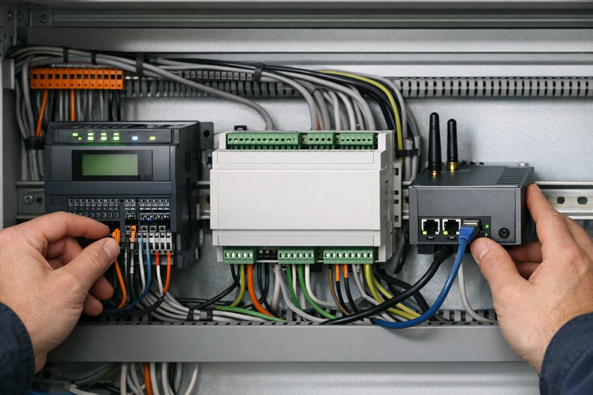 Physical relationship between industrial and building protocol choices