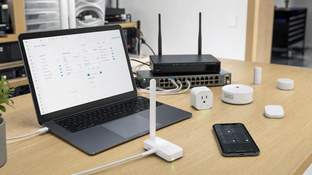 Designing Thread Border Router Topology for Home Assistant 6 Home Assistant Thread topology validation bench