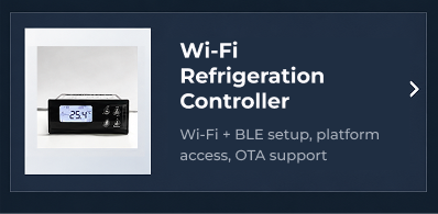 Wi-Fi Refrigeration Controller with Wi-Fi and BLE onboarding for Tuya platform access