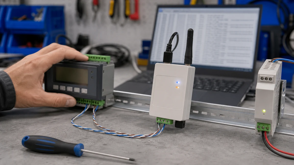 When to Use a ZigBee Serial Converter for RS485 Device Networking 1 ZigBee serial converter commissioning on an RS485 bench