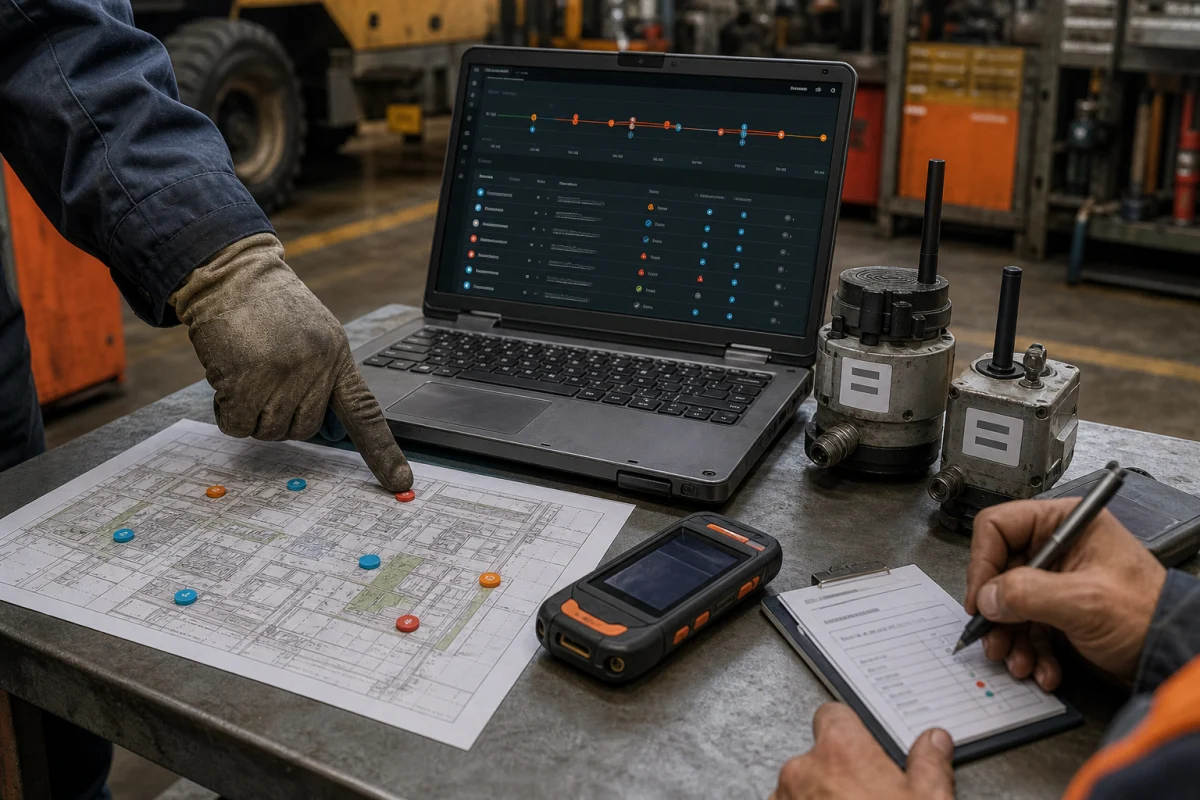 Field-service handoff and affected-device scope review