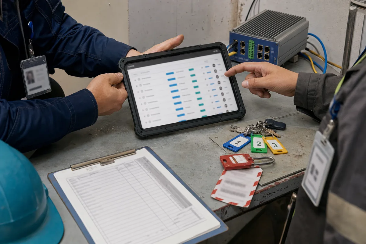 Operational handoff for multi-tenant device permissions