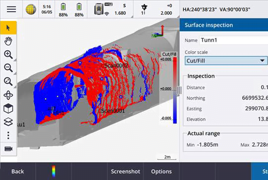 tunnel-scanning-control system-development