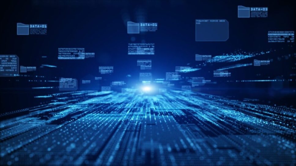 Digital cyberspace with particles and digital data network conne background 9 scaled e1772089273782