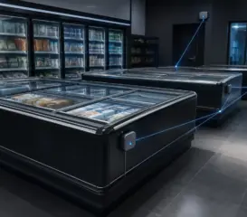 commercial freezers with IoT sensors and remote monitoring for supermarket refrigeration equipment {{brizy_dc_image_alt imageSrc=